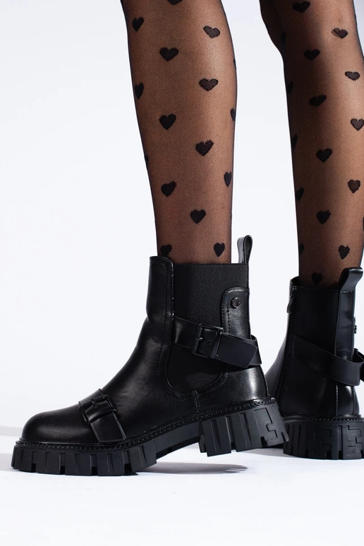 Sapatos femininos com plataforma na...