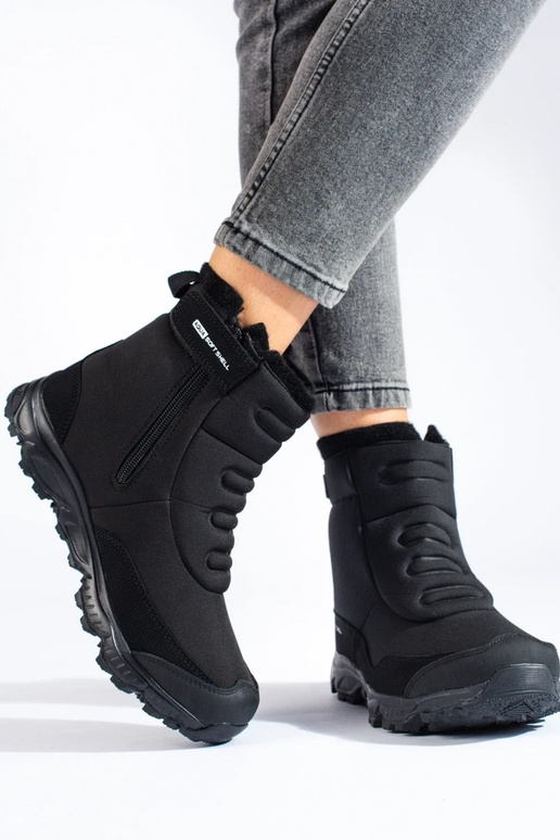 Botas de neve femininas com zíper DK...