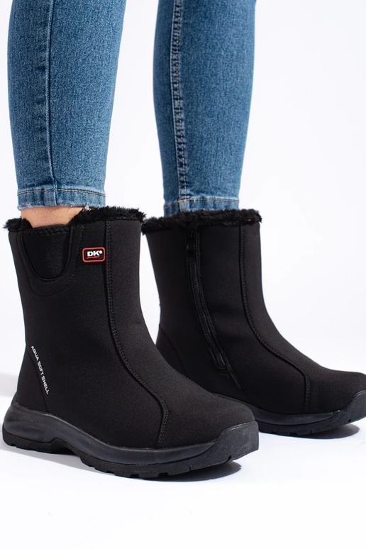 Botas de neve femininas DK pele...