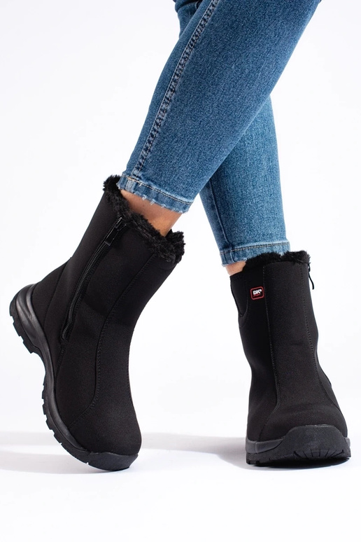 Botas de neve femininas DK pele...