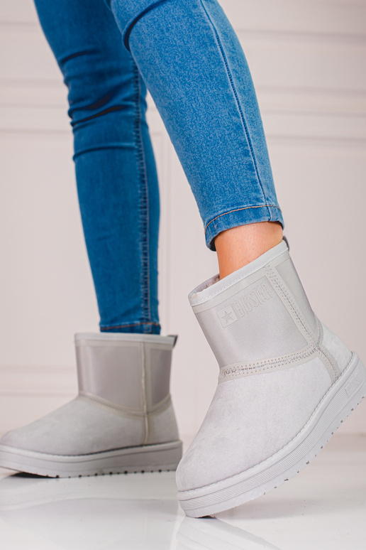 botas de neve femininas cinza curtas...