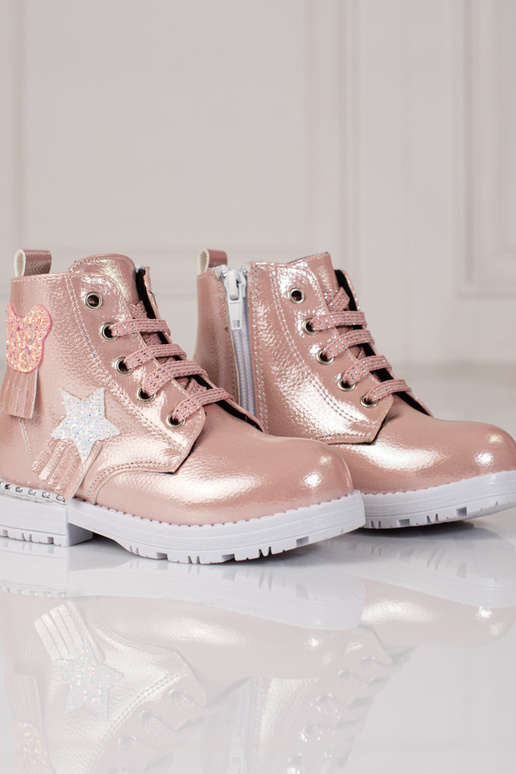 Botas rosa para meninas