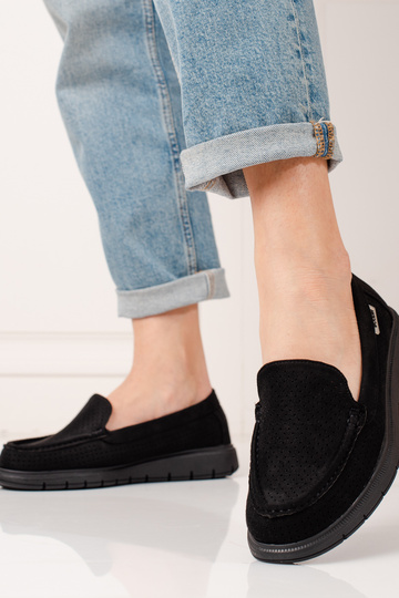 mocassins femininos negros... 2