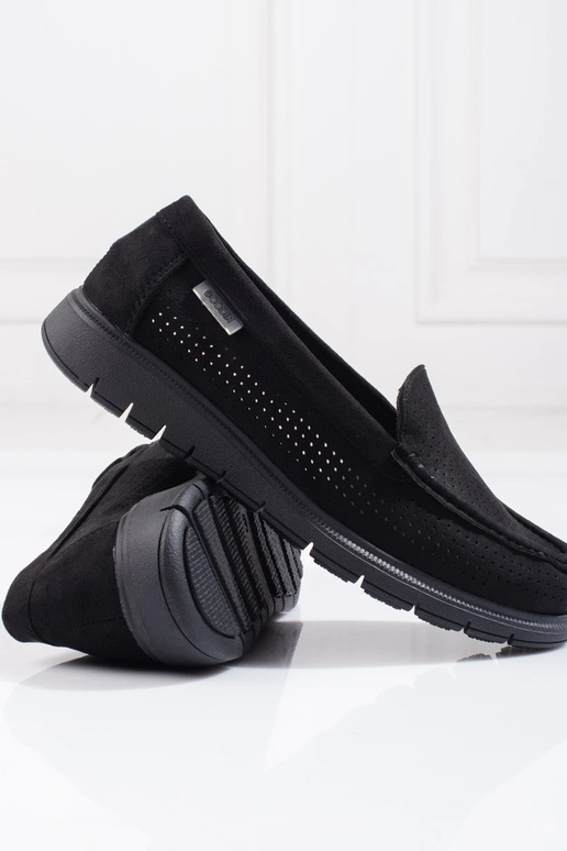 mocassins femininos negros Shelovet mocassins femininos negros Shelovet