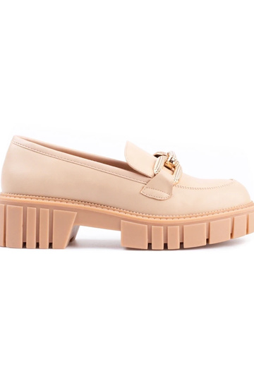 sapatos femininos bege com...
