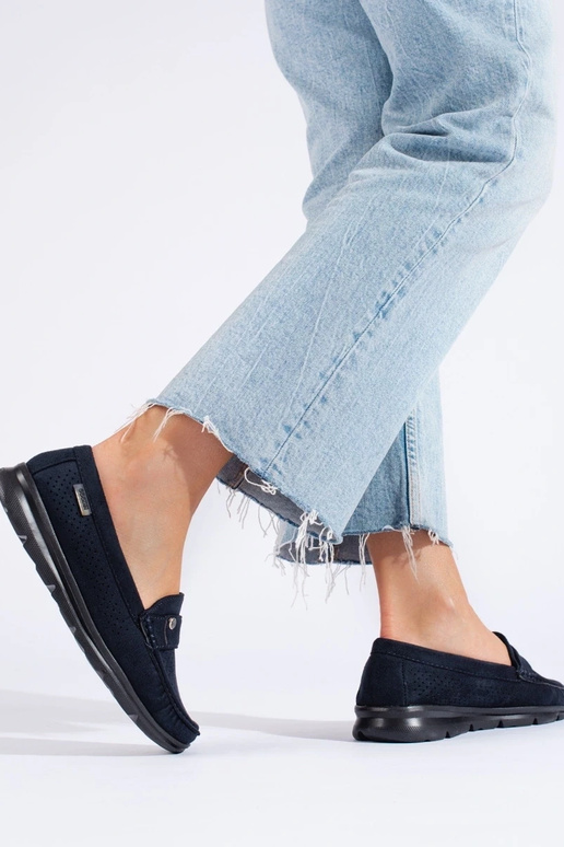 Mocassins femininos Shelovet cor azul