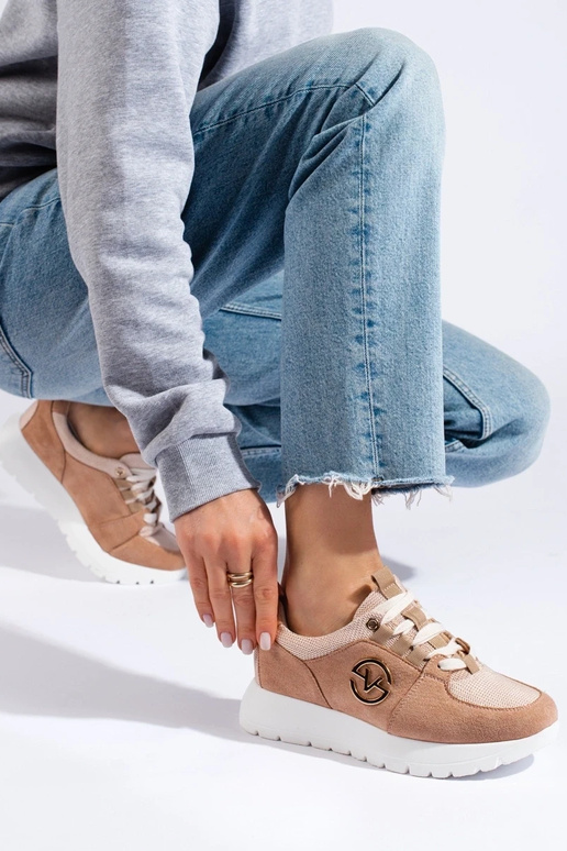 Sapatos esportivos Vinceza bege Sapatos esportivos Vinceza bege