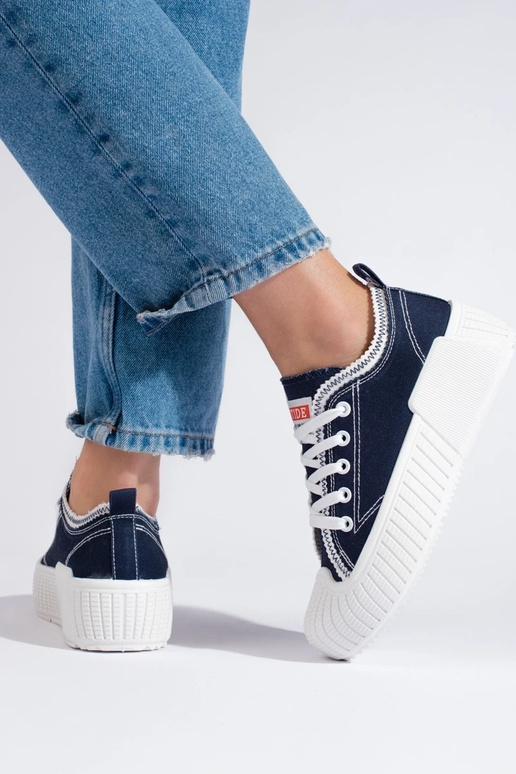 Sapatos femininos Shelovet cor azul