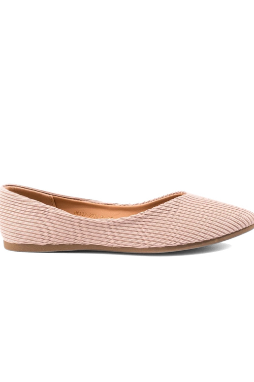 bailarinas têxteis Vinceza bege