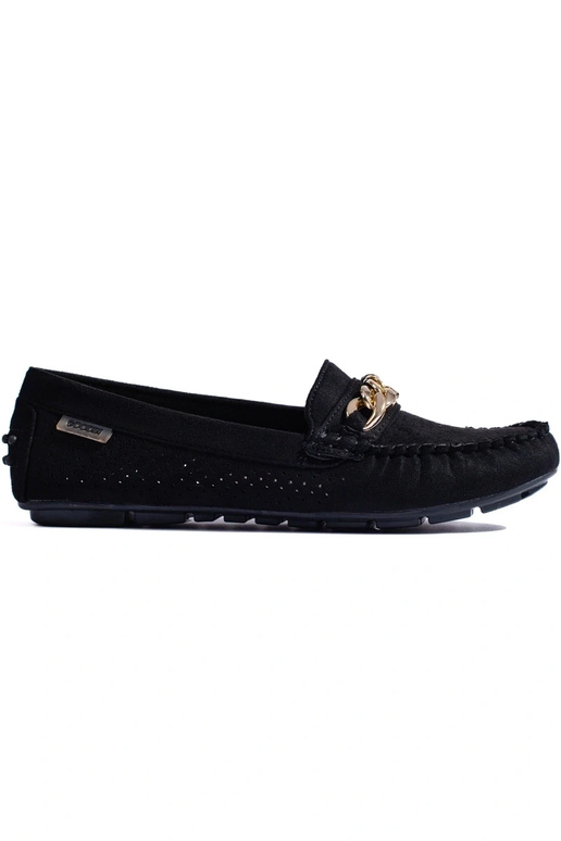 com elementos vazados mocassins com...