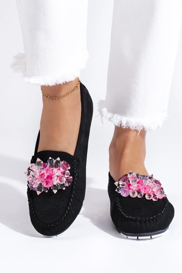 Mocassins de camurça preta... 2