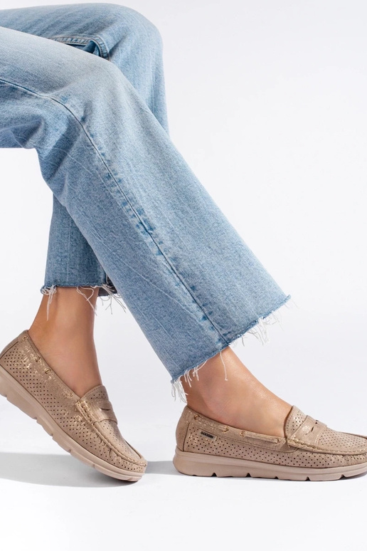 mocassins femininos de camurça Shelovet