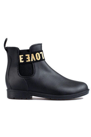 botas curtas pretas de...