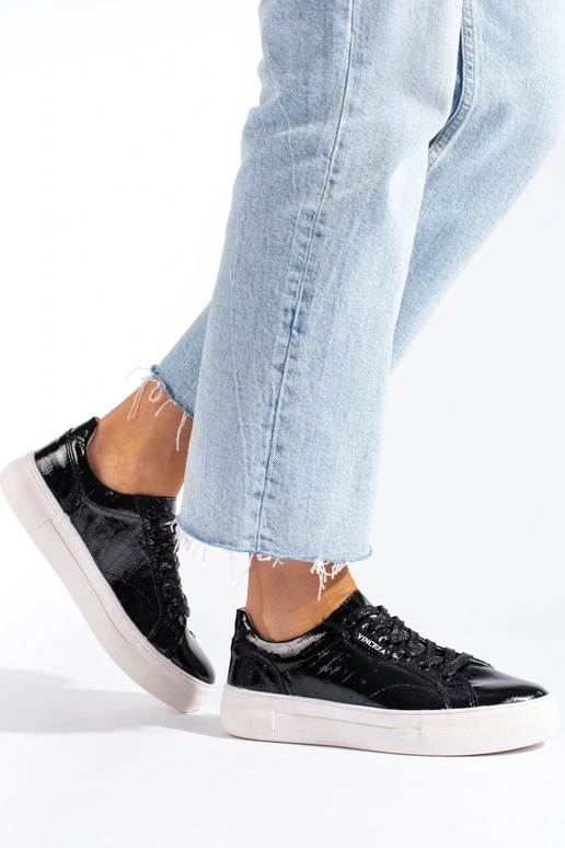 cor preta pele mulheres sapato Vinceza cor preta pele mulheres sapato Vinceza