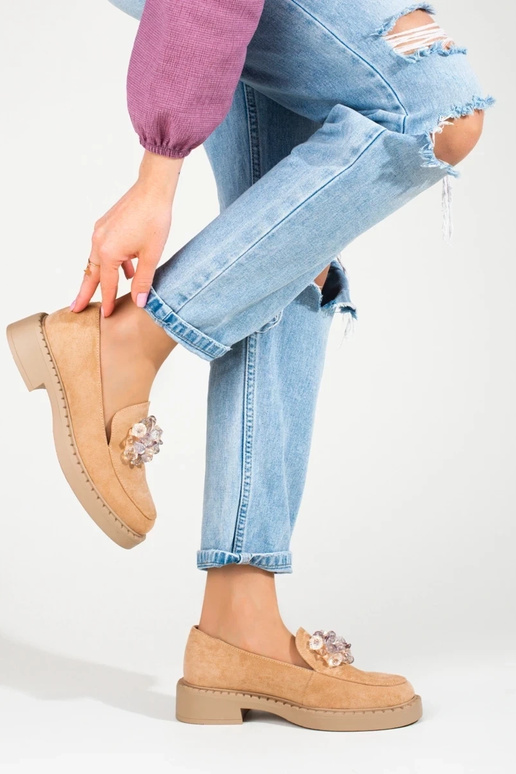 mocassins de camurça bege Potocki