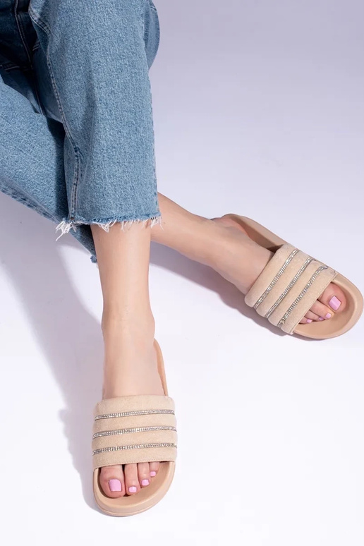 Chinelos bege Shelovet Chinelos bege Shelovet