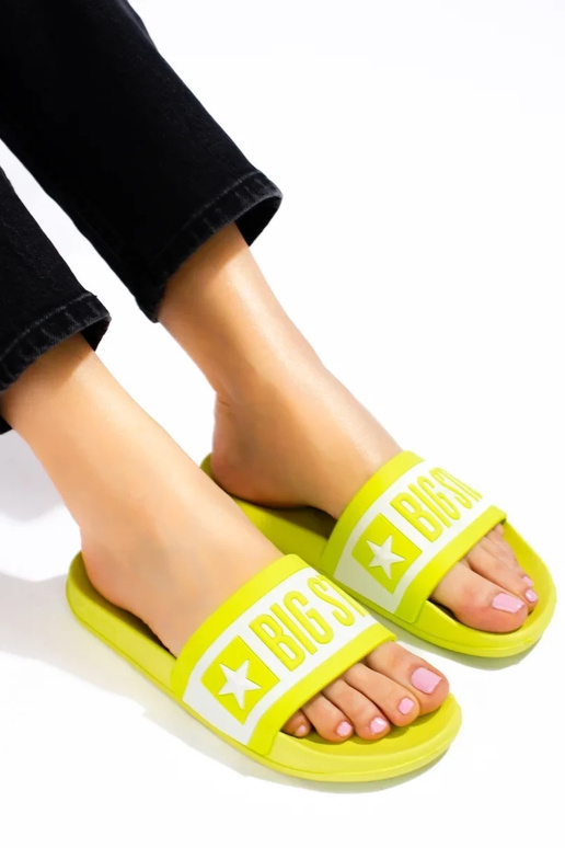 Chinelos zółte Big Star ll274742