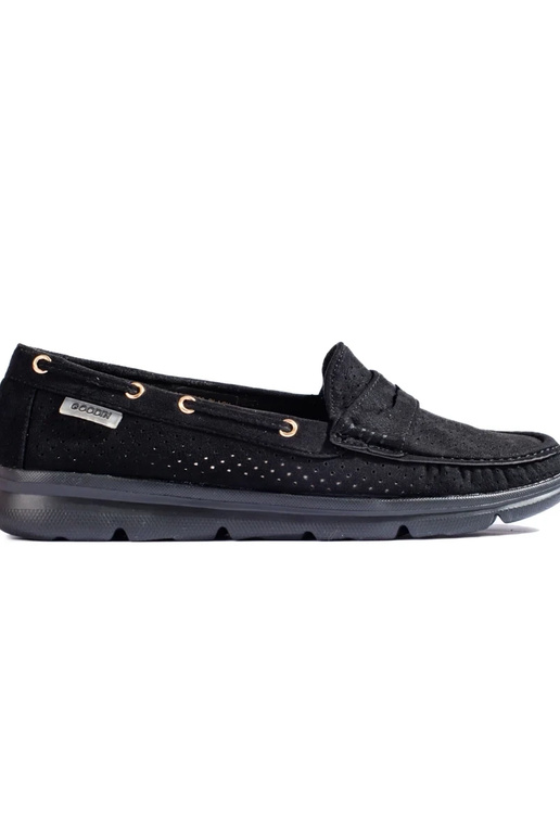 Mocassins de camurça preta Shelovet