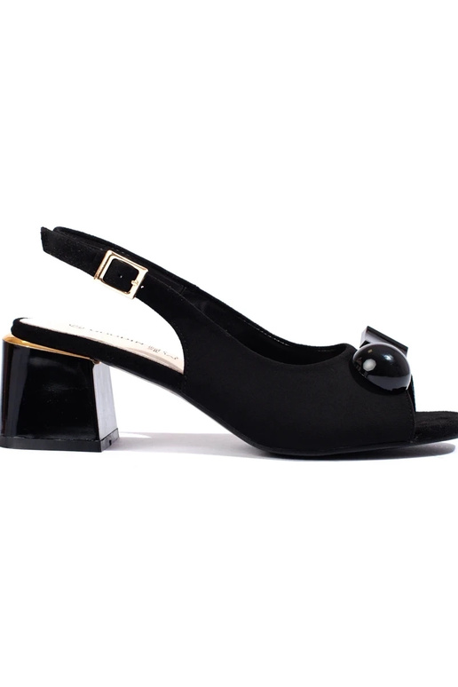 Sandálias de camurça femininas de...