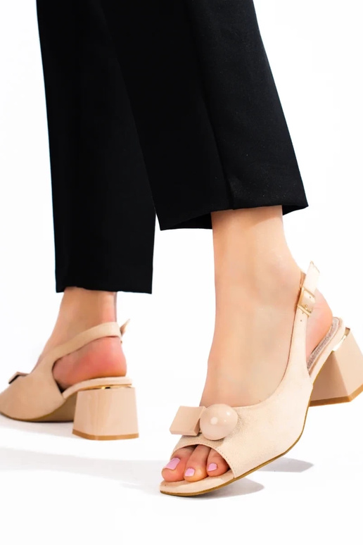 Sandálias de camurça bege Shelovet