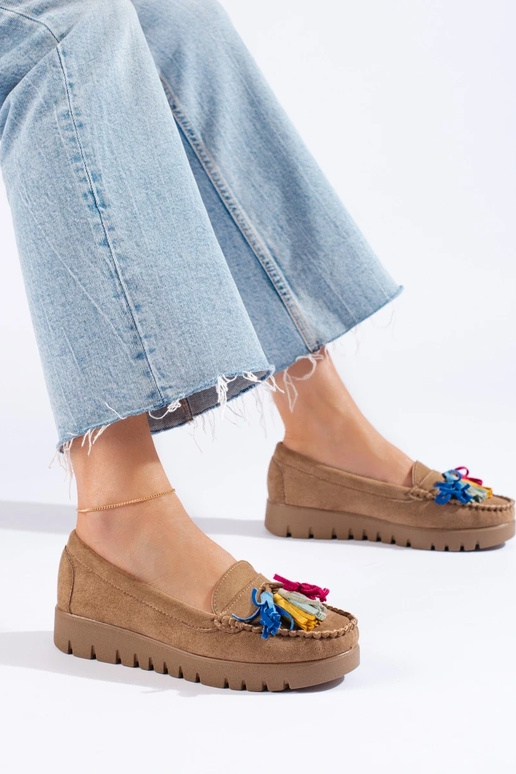 mocassins de camurça marrom boho Potocki mocassins de camurça marrom boho Potocki