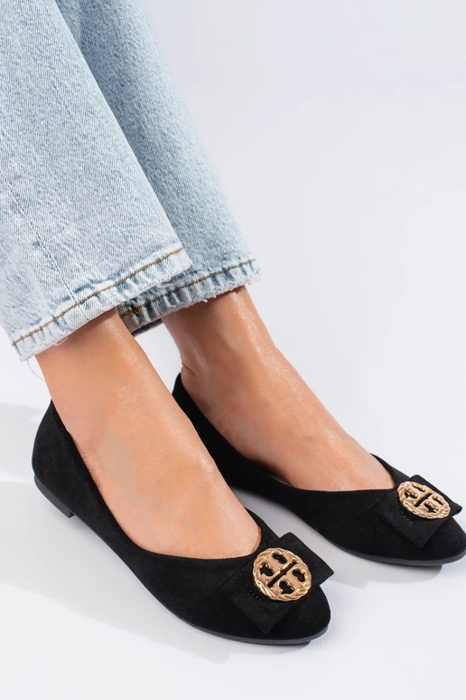 bailarina de camurça preta Potocki bailarina de camurça preta Potocki