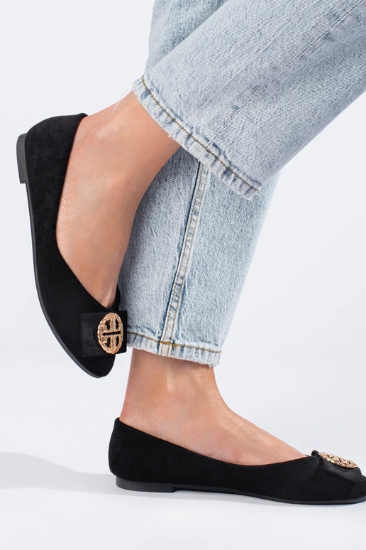 bailarina de camurça preta Potocki bailarina de camurça preta Potocki