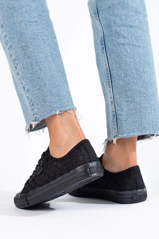 Tênis feminino modelo clássico preto...