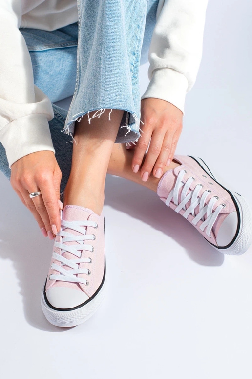 Tênis modelo clássico rosa Vico Tênis modelo clássico rosa Vico