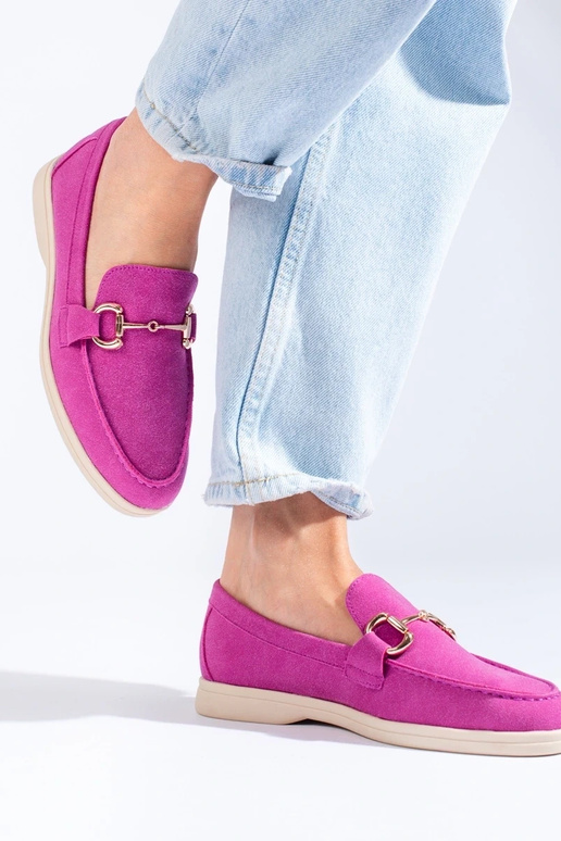 Botins de camurça rosa Shelovet Botins de camurça rosa Shelovet