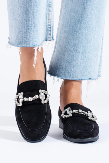 mocassins de camurça preta... 2