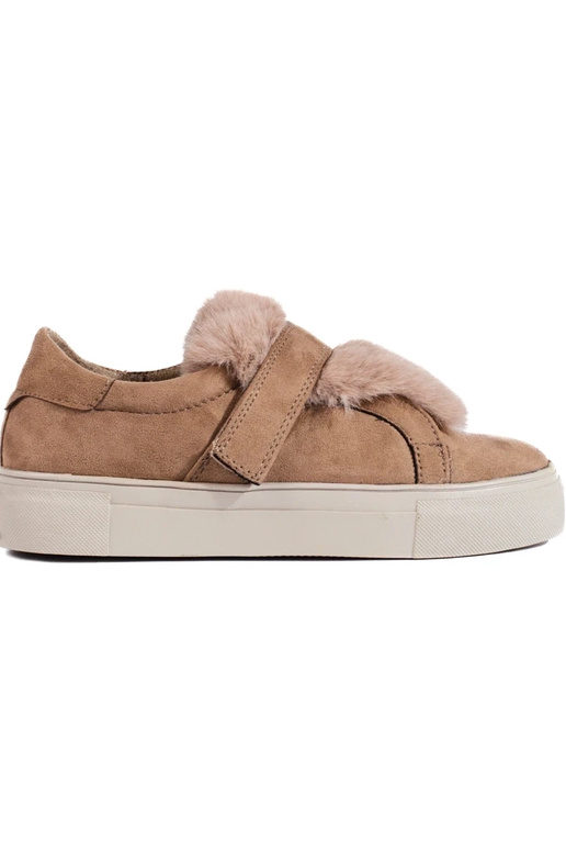 botas de camurça bege com pele Shelovet botas de camurça bege com pele Shelovet