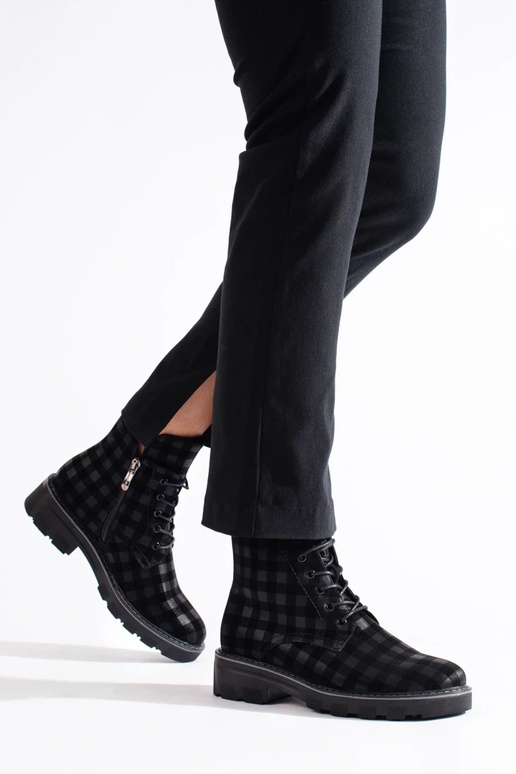 Botas xadrez femininas para mulheres