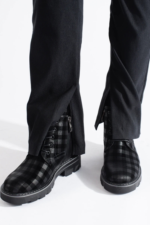 Botas xadrez femininas para mulheres