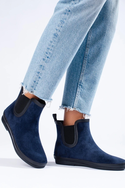 botas de camurça de borracha com...