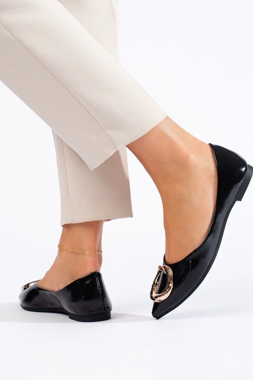 Bailarinas Shelovet com efeito verniz Bailarinas Shelovet com efeito verniz