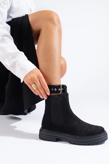 sapatos de camurça preta... 2