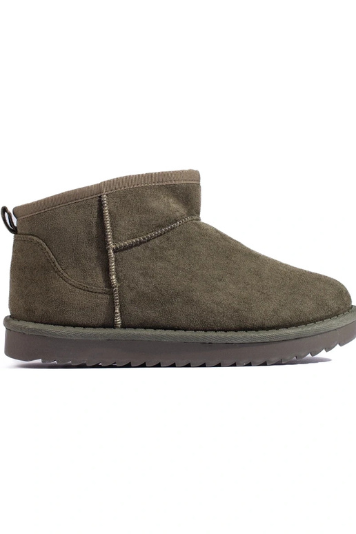 botas de neve femininas cáqui