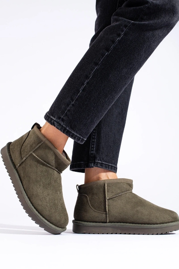 botas de neve femininas cáqui 2