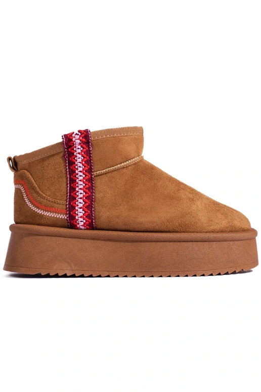 feito de camurça Botas de neve...