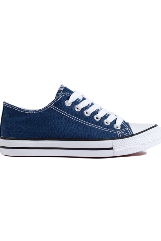 Modelo clássico de sapato azul