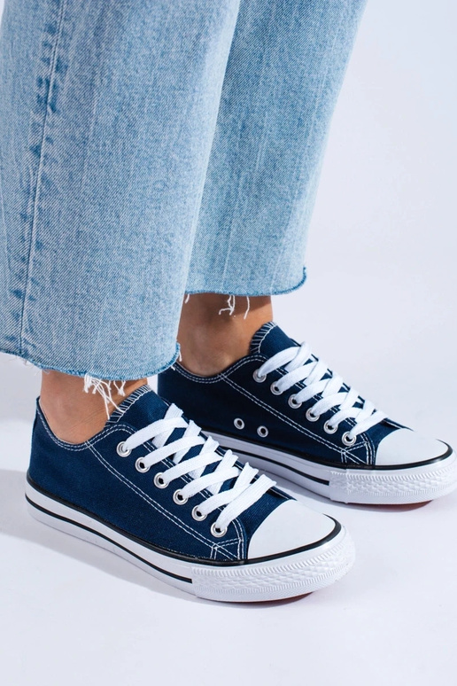 Modelo clássico de sapato azul