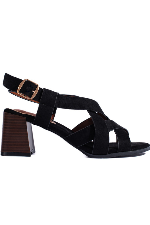 sapatos de salto alto de camurça preta sapatos de salto alto de camurça preta