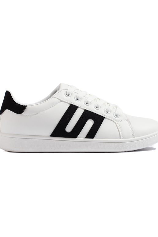 Sapatos femininos branco-pretos