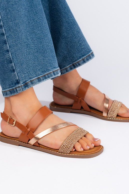 sandálias marrons de Sergio Leone sandálias marrons de Sergio Leone