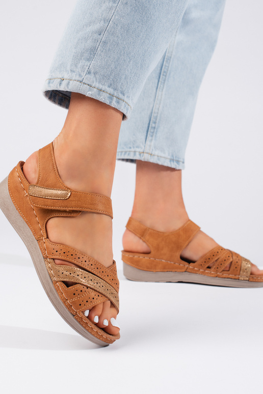 sandálias marrons sandálias marrons