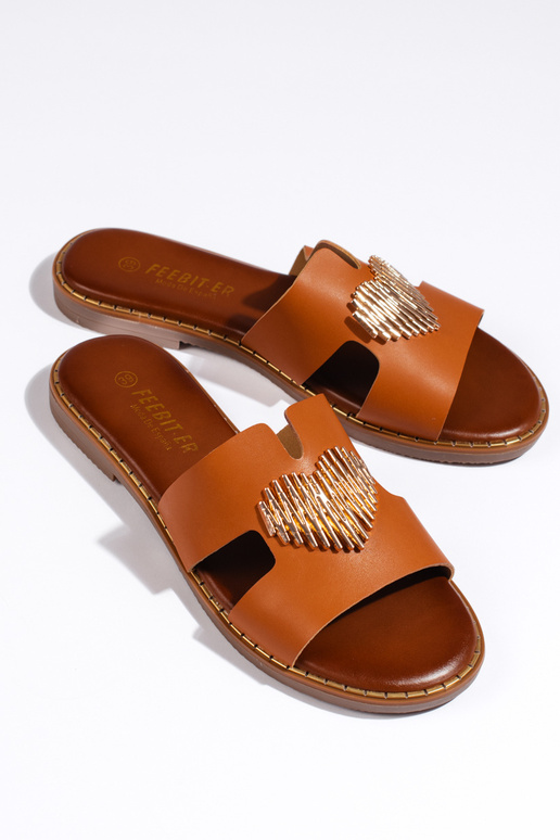 chinelos marrons ze mm