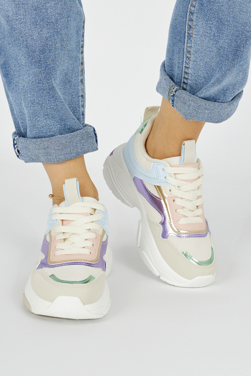 Calçado desportivo feminino com sola...