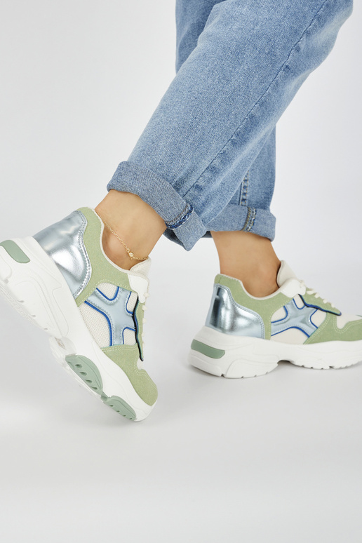 Sapatos femininos de lazer na cor verde Sapatos femininos de lazer na cor verde