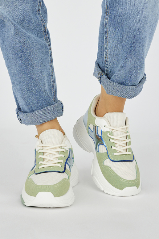 Sapatos femininos de lazer na cor verde Sapatos femininos de lazer na cor verde